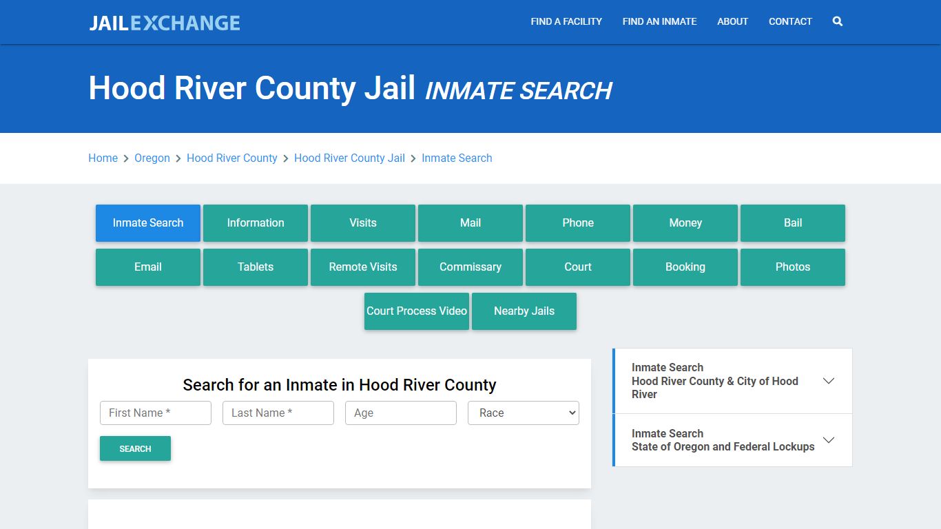 Hood River County Jail, OR Inmate Search: Roster & Mugshots