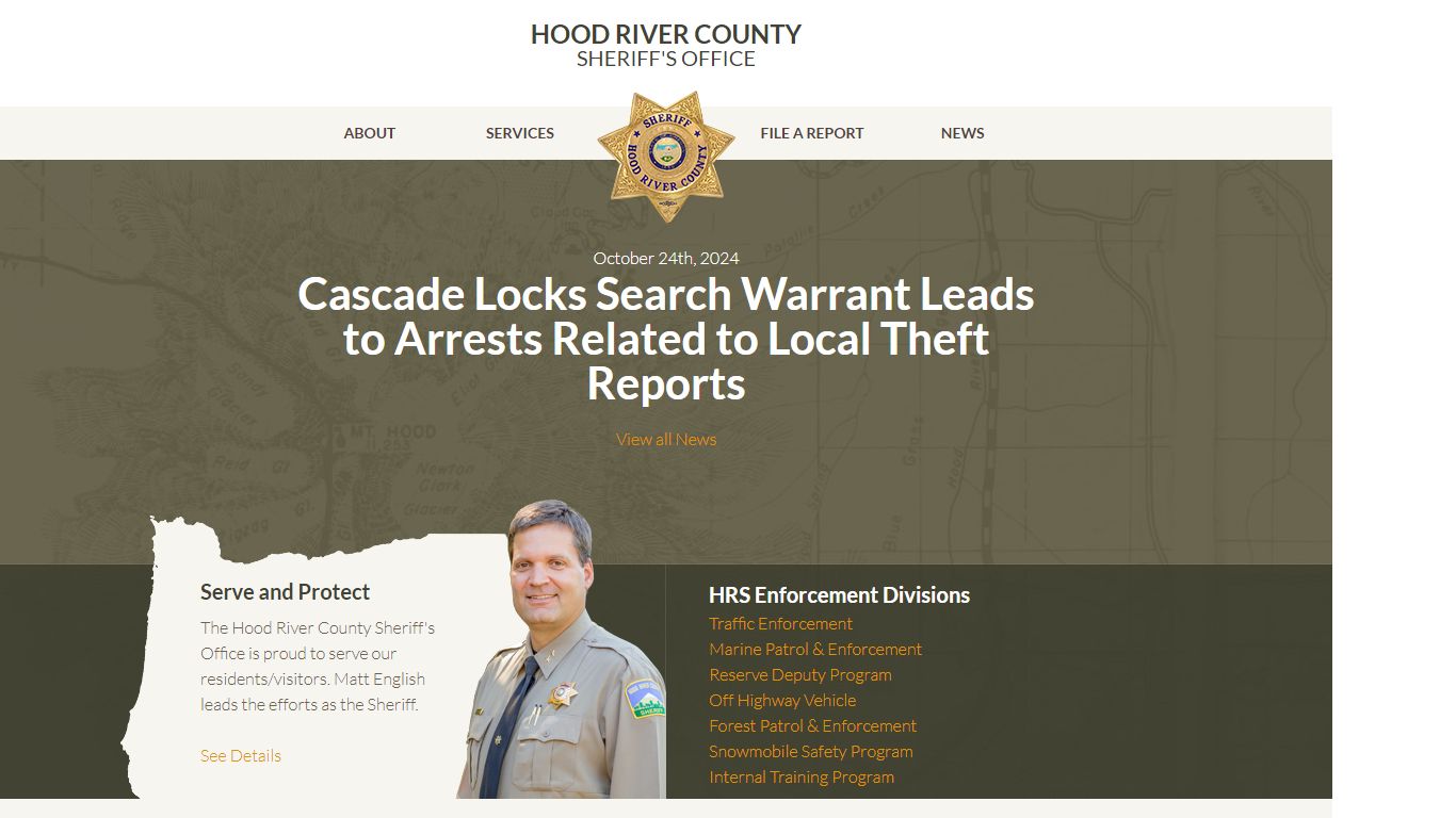 Home | Hood River County Sheriff